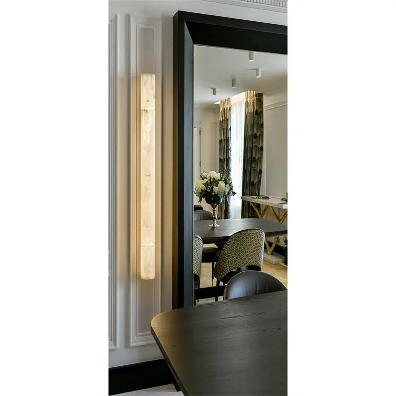 Alabaster Linear Stone Light Wall Sconce - Image 5