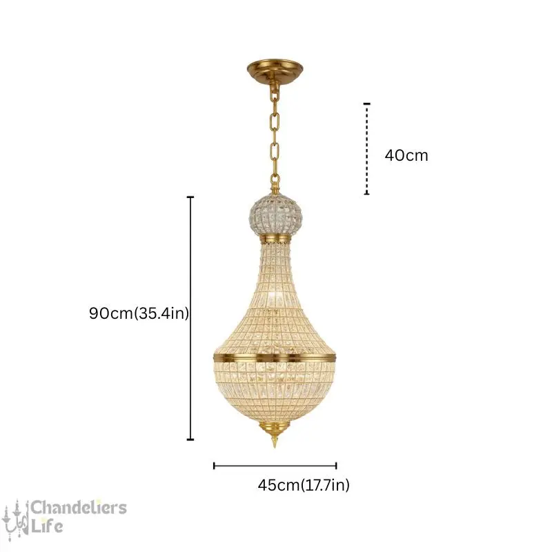 British Style Crystal Vintage Chandelier - Image 6