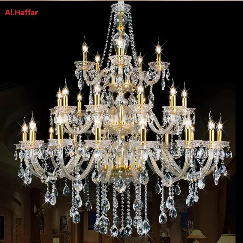 Classic 3 layers Crystal Chandelier - Image 3