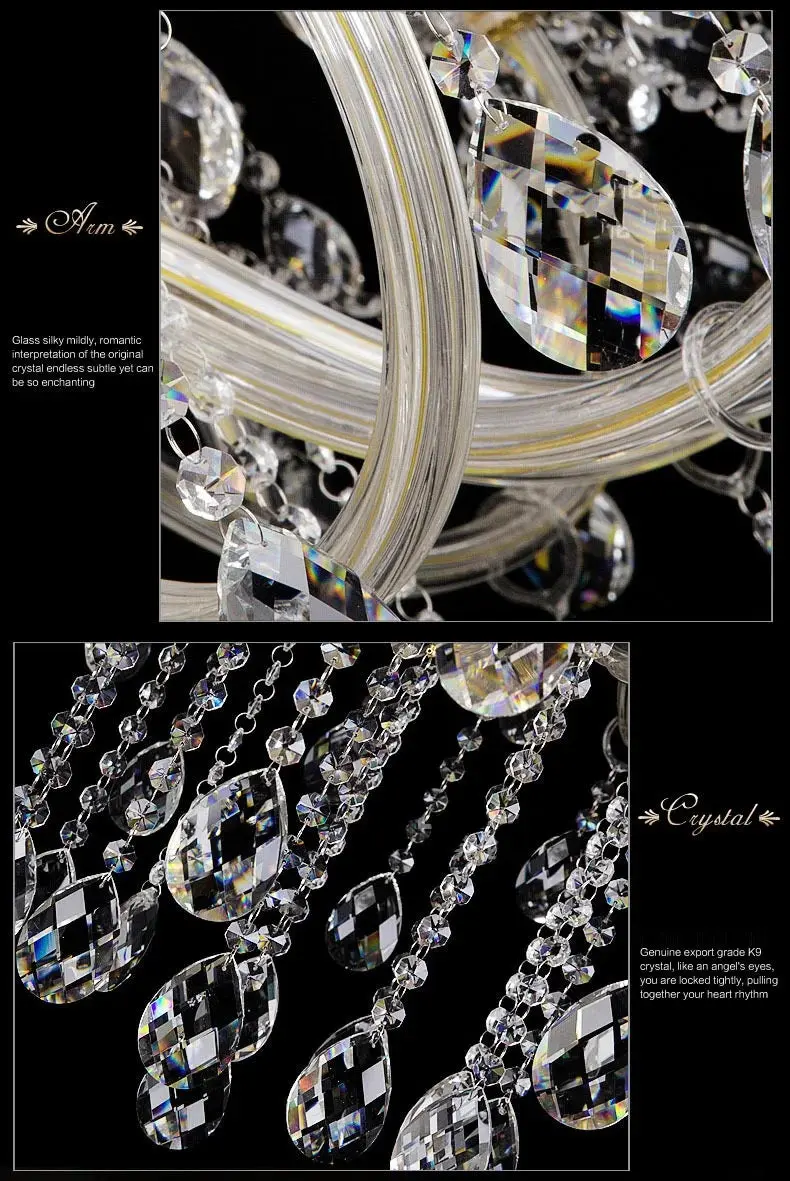 Classic 3 layers Crystal Chandelier - Image 7