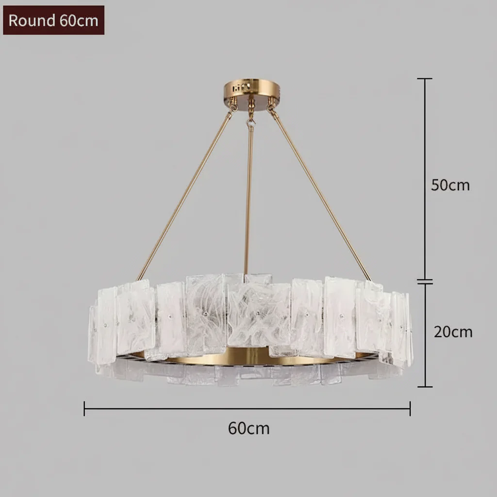 Cloud Glass Modern Chandelier - Image 8
