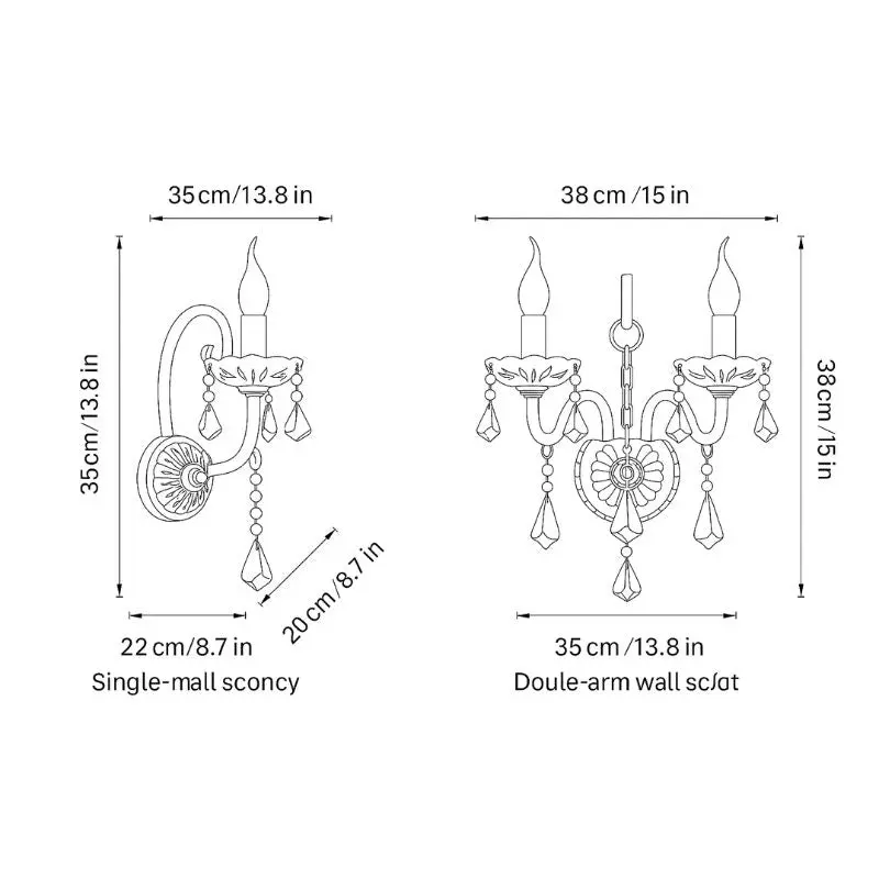 Cognac Unique Wall Luxury Lamp - Image 7