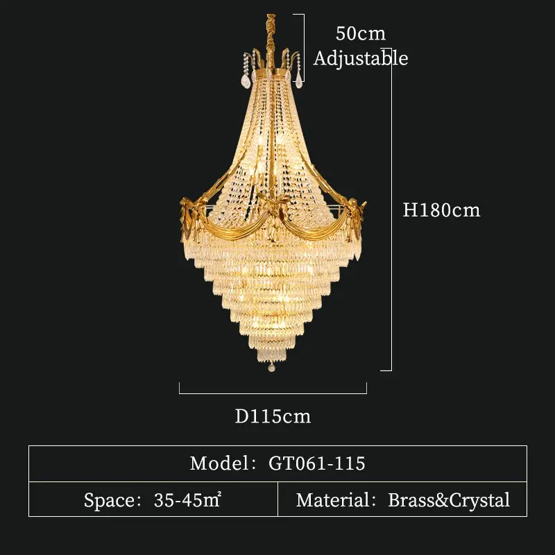 Crown Shape Crystal Chandelier - Image 10