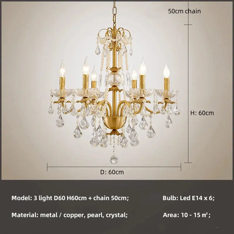French Luxury Candle Chandelier - Image 11