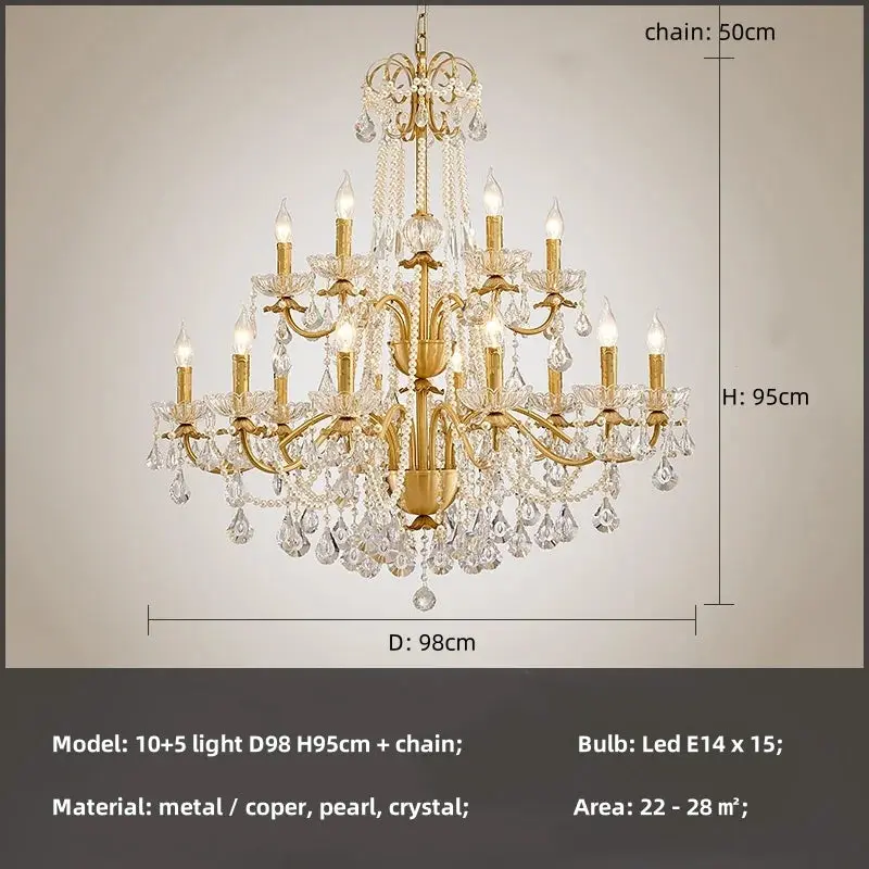 French Luxury Candle Chandelier - Image 13