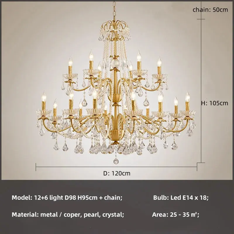 French Luxury Candle Chandelier - Image 14