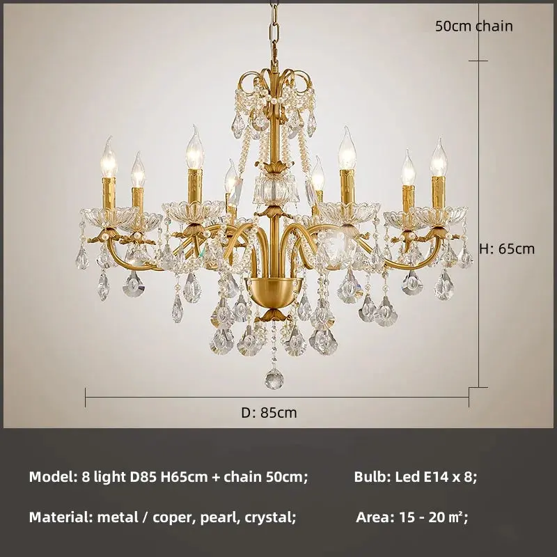 French Luxury Candle Chandelier - Image 9