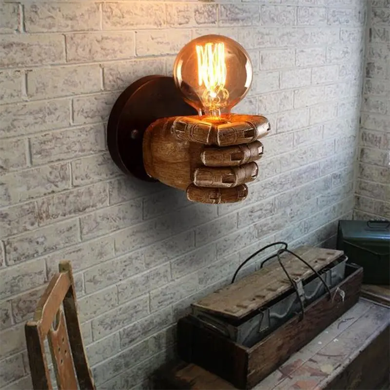 Hand Shaped One Wall Light Lamp - Image 3