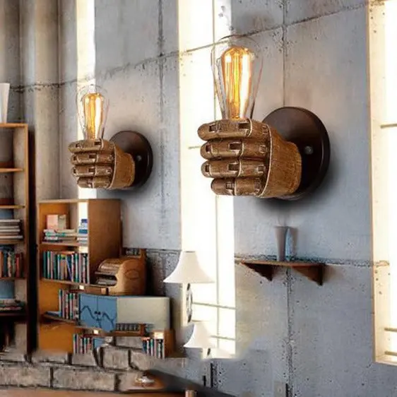 Hand Shaped One Wall Light Lamp - Image 5