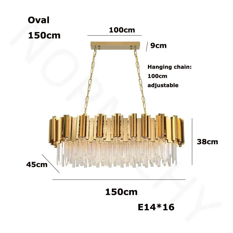 Lustre Suspension Staircase Luxury Chandelier - Image 11