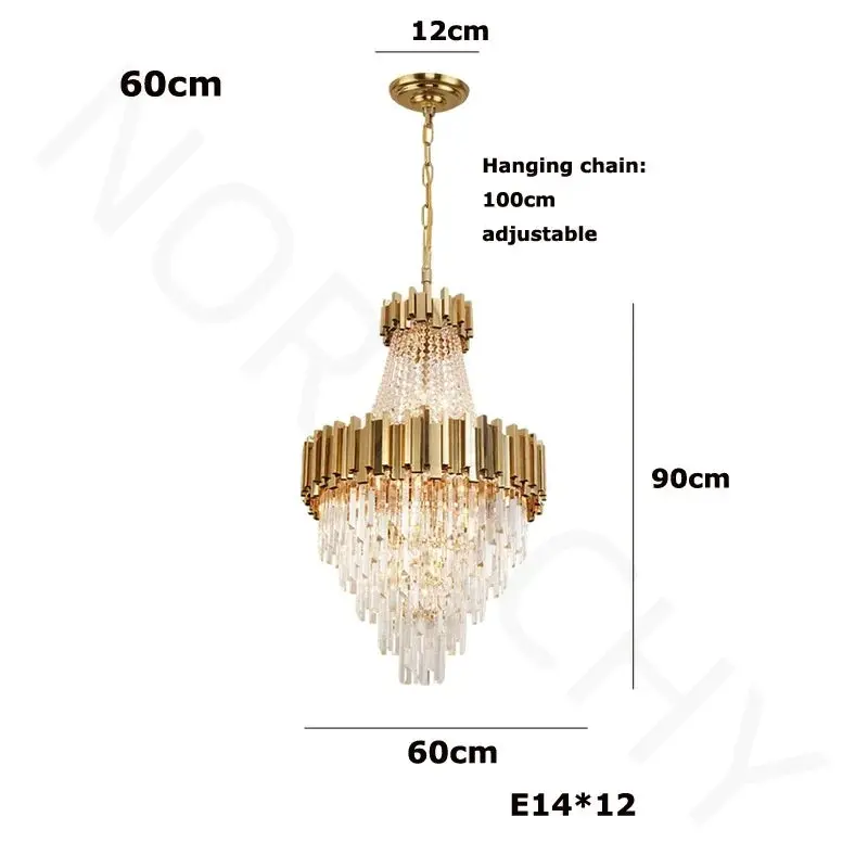 Lustre Suspension Staircase Luxury Chandelier - Image 13