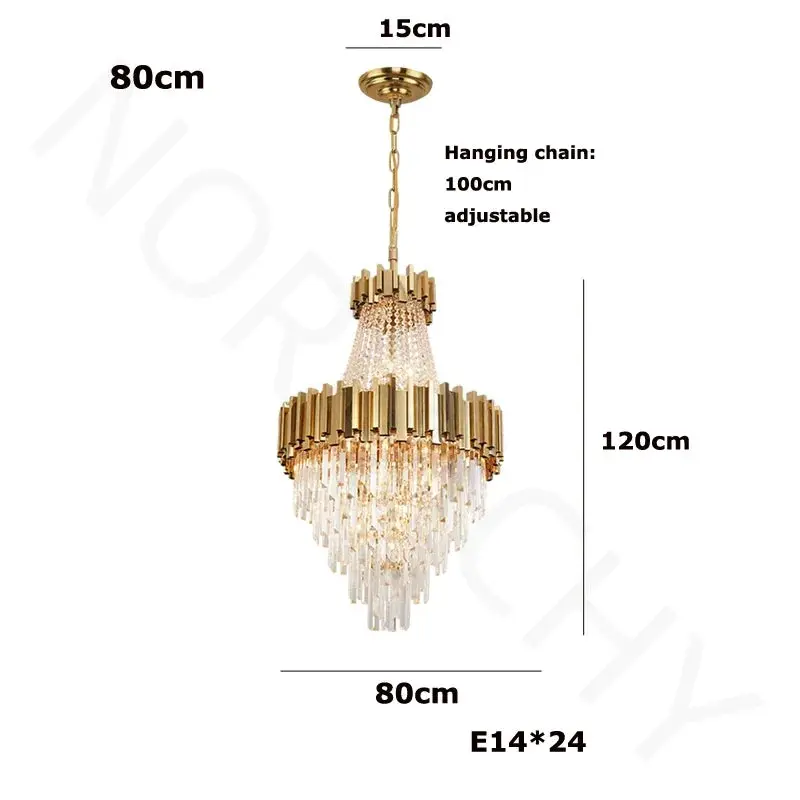 Lustre Suspension Staircase Luxury Chandelier - Image 14