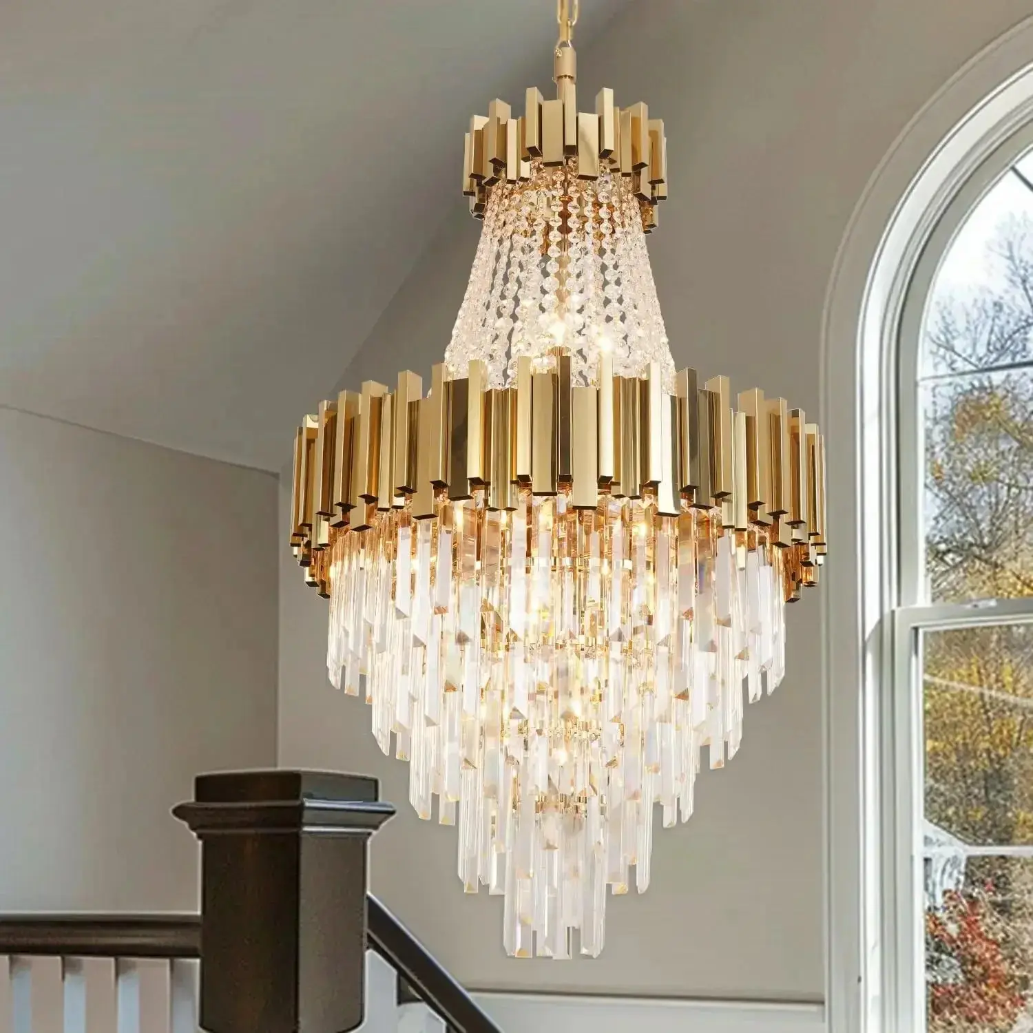 Lustre Suspension Staircase Luxury Chandelier - Image 5