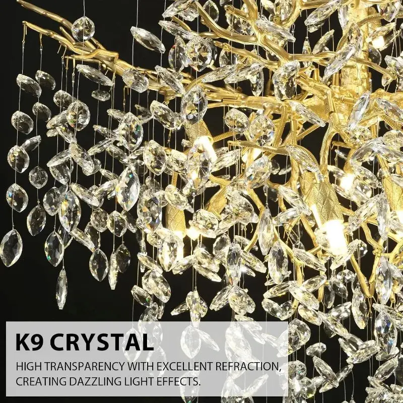 Luxury Crystal Chandelier Foyer Lighting - Image 6