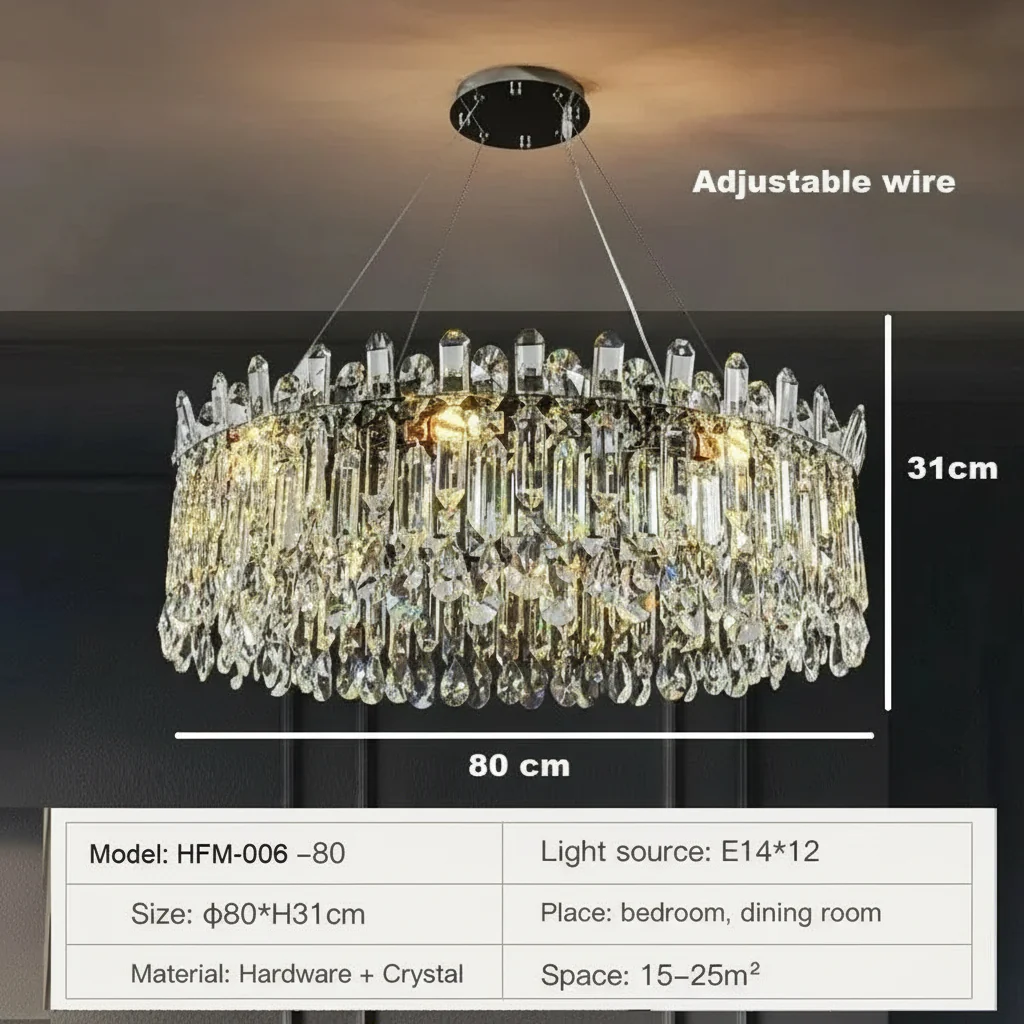 Luxury Crystal Elegant Chandelier - Image 6
