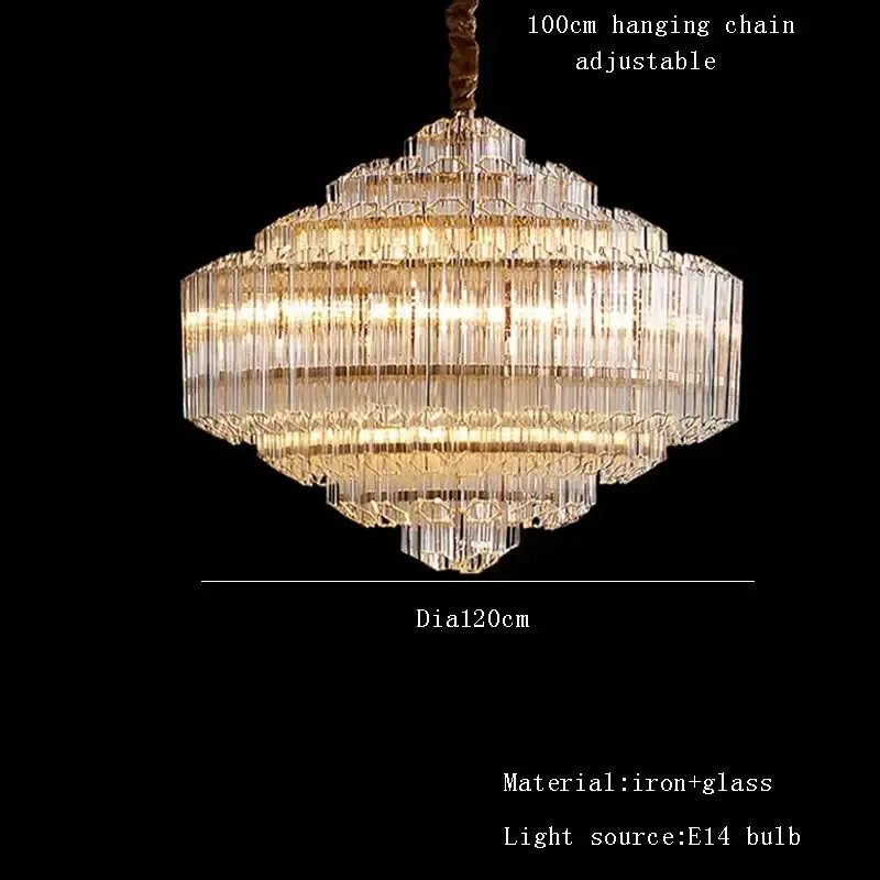Luxury Glass Crystal Modern Chandelier - Image 11
