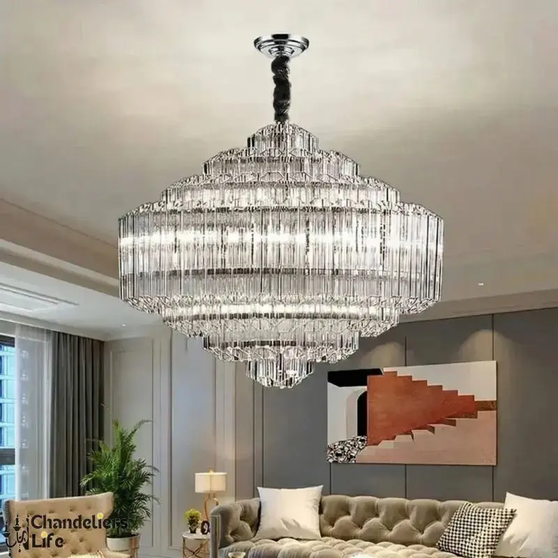 Luxury Glass Crystal Modern Chandelier - Image 4