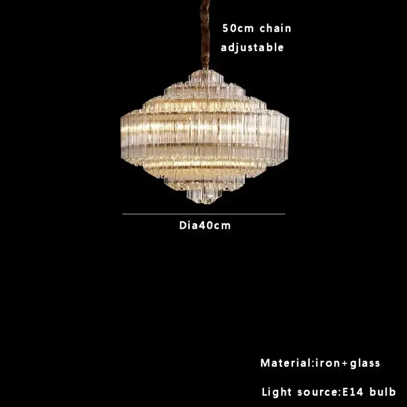 Luxury Glass Crystal Modern Chandelier - Image 7