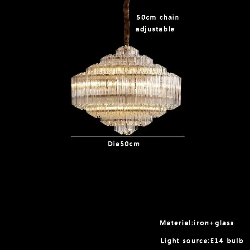 Luxury Glass Crystal Modern Chandelier - Image 8