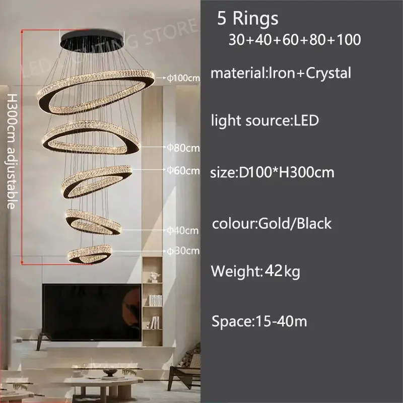 Luxury Modern Home Decoration Villa Chandelier - Image 12