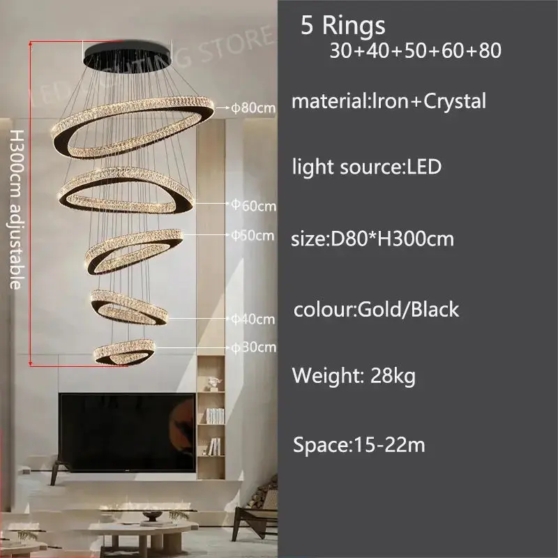 Luxury Modern Home Decoration Villa Chandelier - Image 16