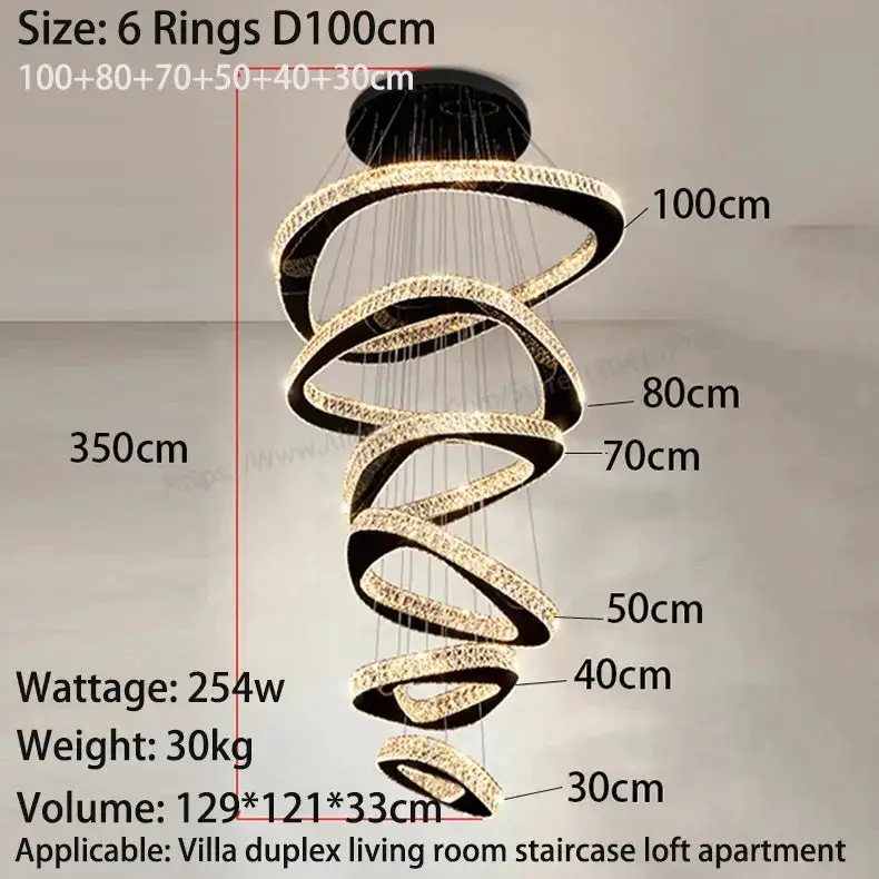 Luxury Modern Home Decoration Villa Chandelier - Image 19