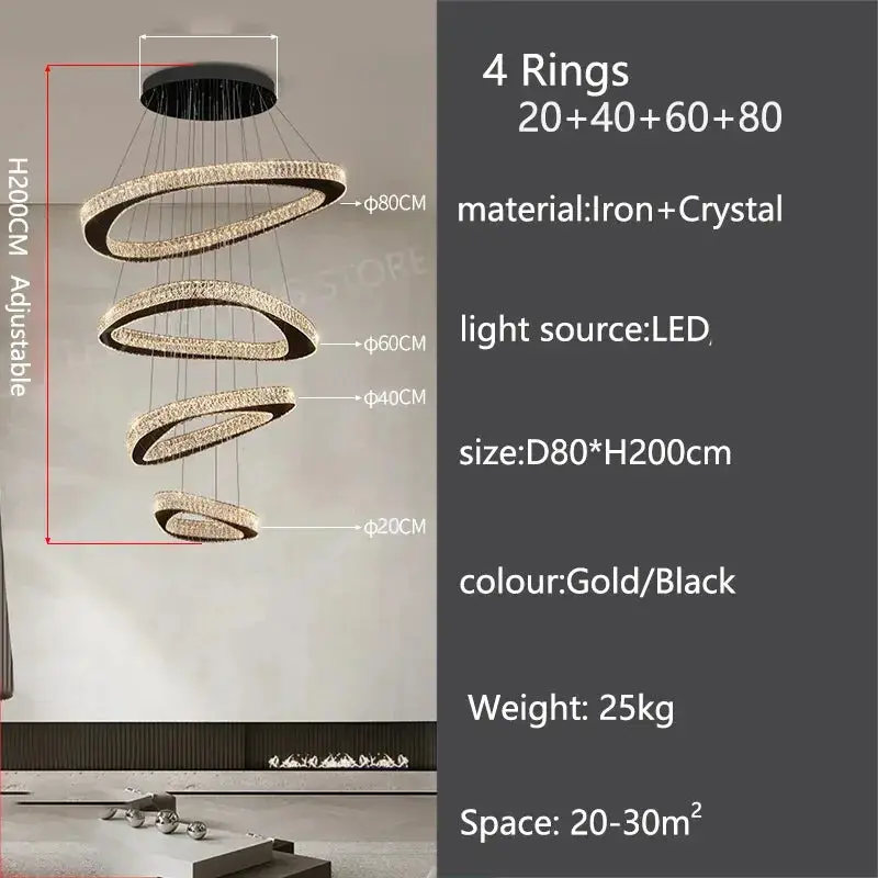 Luxury Modern Home Decoration Villa Chandelier - Image 20