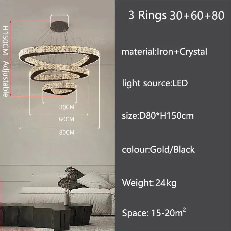 Luxury Modern Home Decoration Villa Chandelier - Image 23