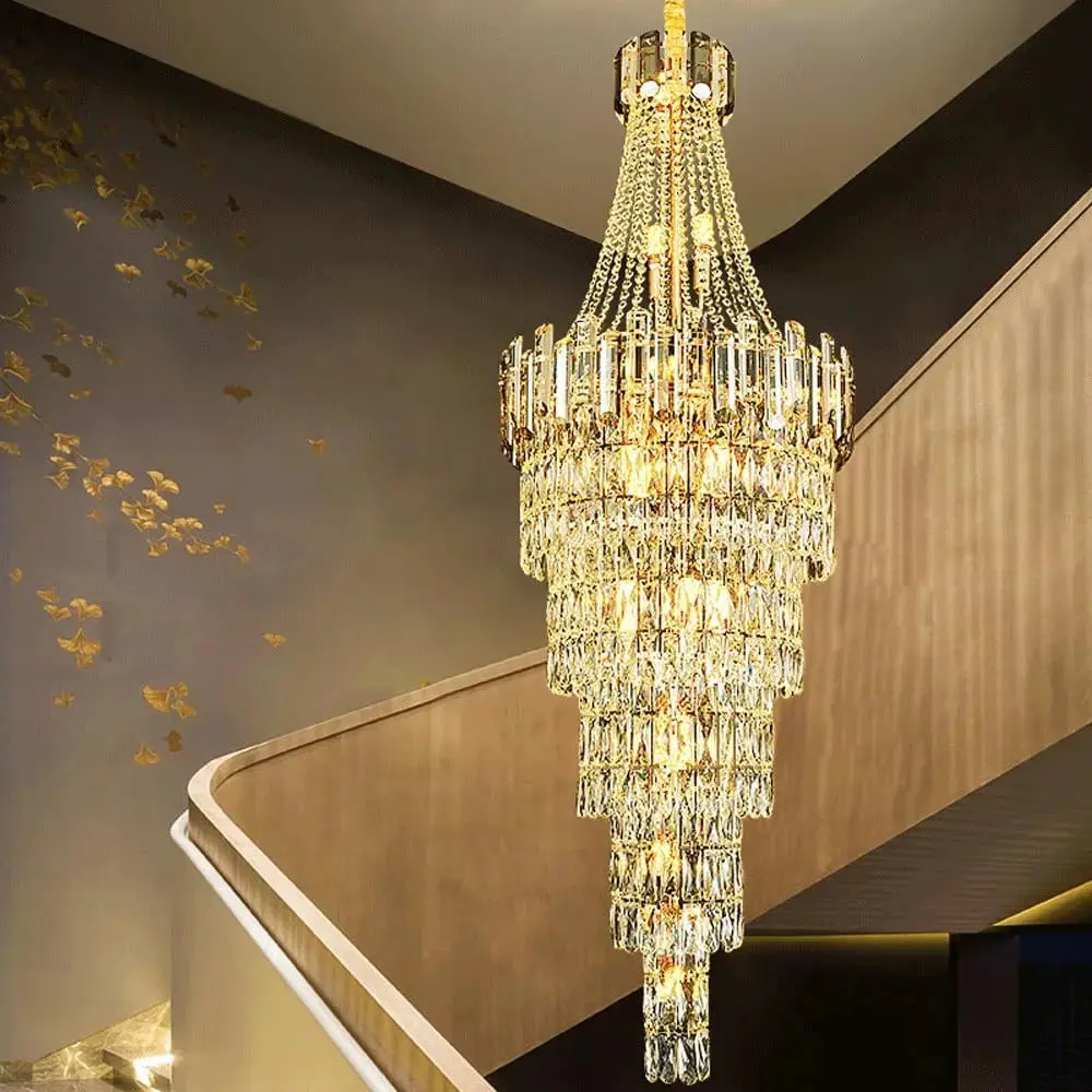 Luxury Villa Staircase Large Chandelier - Image 3