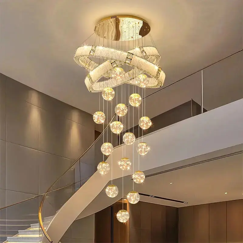 Modern Home Decor Led Staircase Chandeliers - Image 5