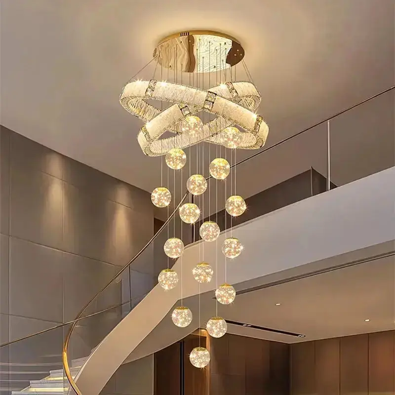 Modern Home Decor Led Staircase Chandeliers - Image 7