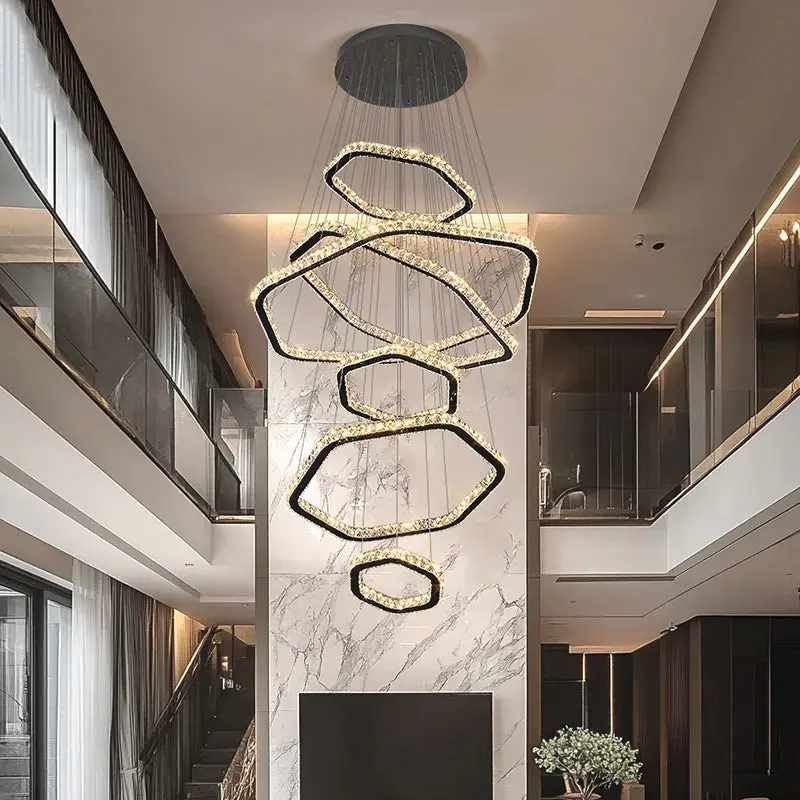 Modern Home Decoration Stair Crystal Chandelier - Image 5