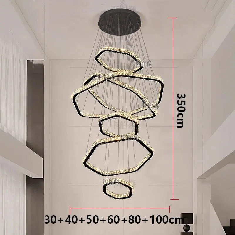 Modern Home Decoration Stair Crystal Chandelier - Image 7