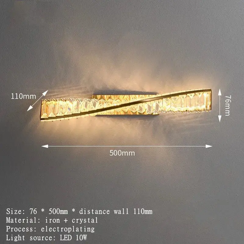 Modern Luxury Crystal Wall Lights - Image 6