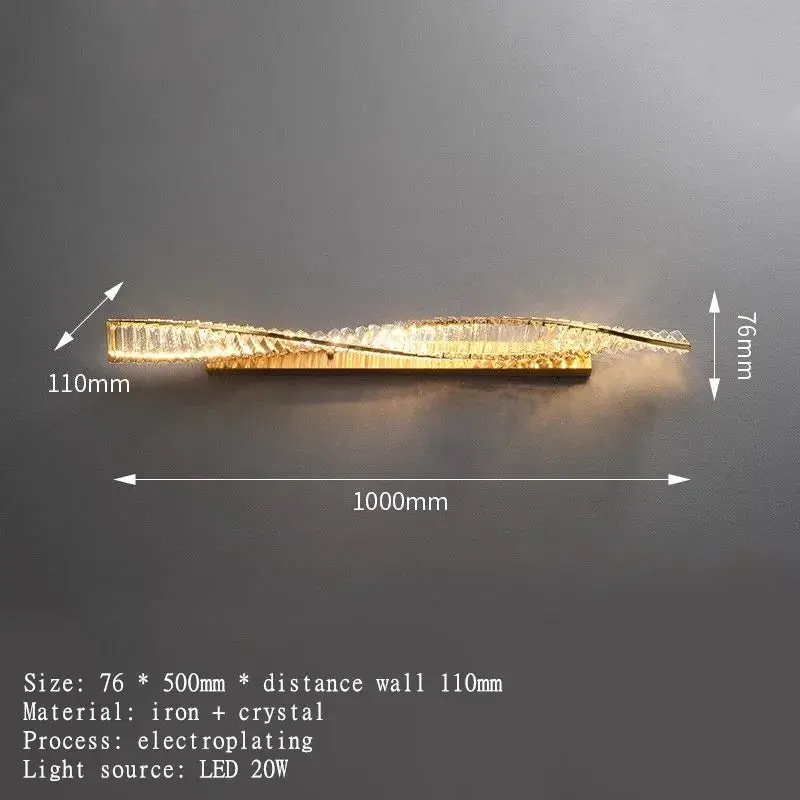 Modern Luxury Crystal Wall Lights - Image 7