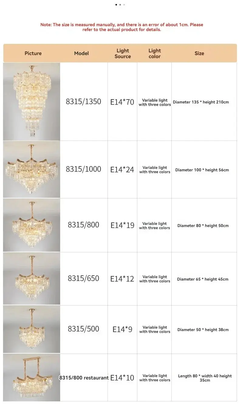 Modern Luxury Stairs Large Crystal Chandeliers - Image 13