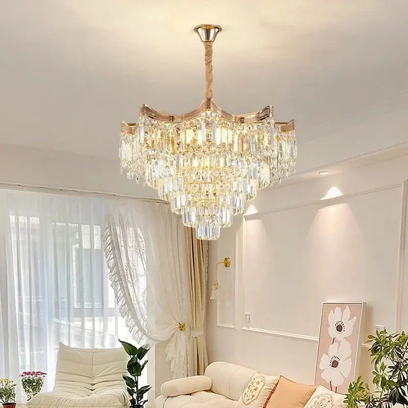 Modern Luxury Stairs Large Crystal Chandeliers - Image 5