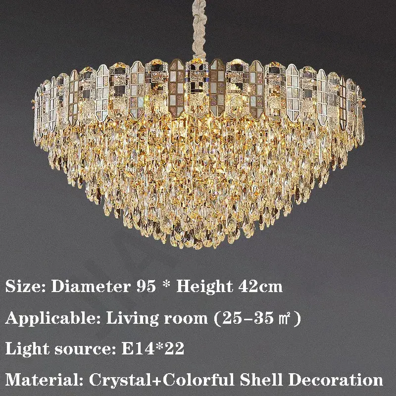 Nordic Bedroom Crystal Chandelier - Image 12
