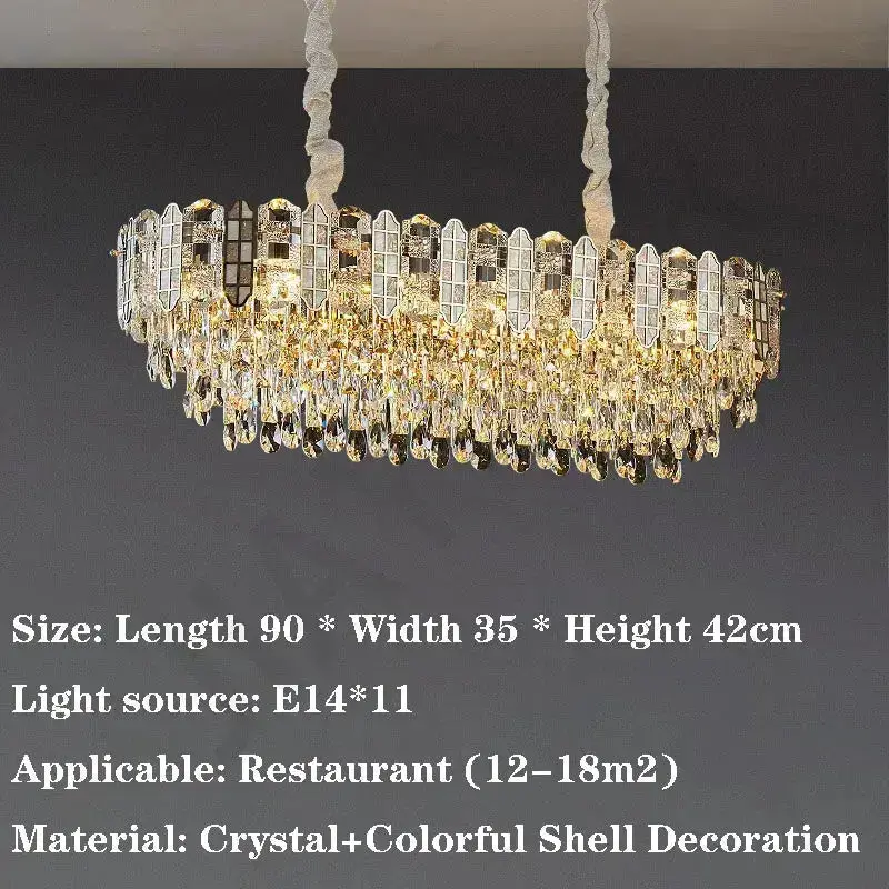 Nordic Bedroom Crystal Chandelier - Image 14