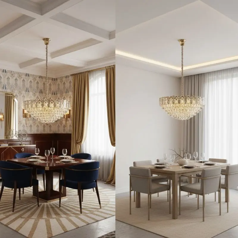 Nordic Bedroom Crystal Chandelier - Image 3