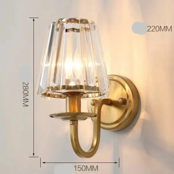 Nordic Crystal Iron Wall Lamp - Image 13