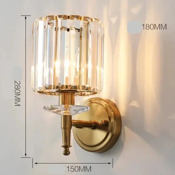Nordic Crystal Iron Wall Lamp - Image 14