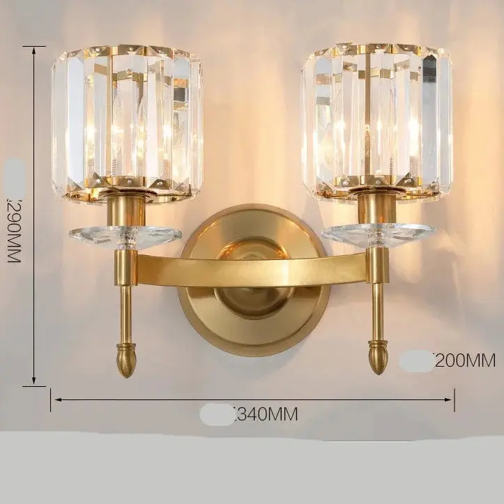 Nordic Crystal Iron Wall Lamp - Image 15
