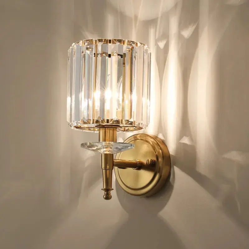 Nordic Crystal Iron Wall Lamp - Image 3