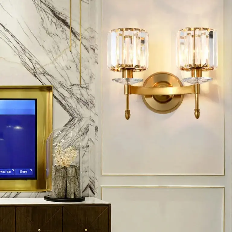 Nordic Crystal Iron Wall Lamp - Image 6