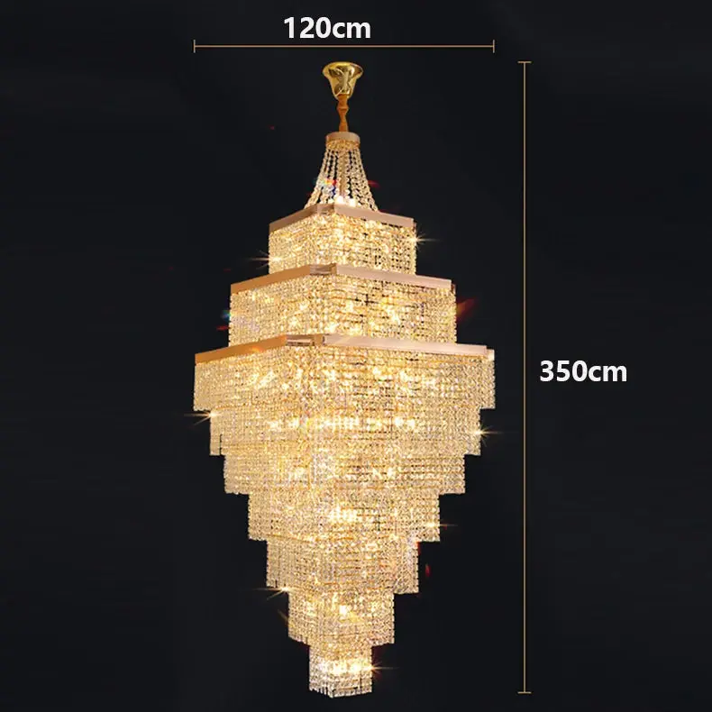 Rose Gold Stair Chandelier Luxury Chandelier - Image 10