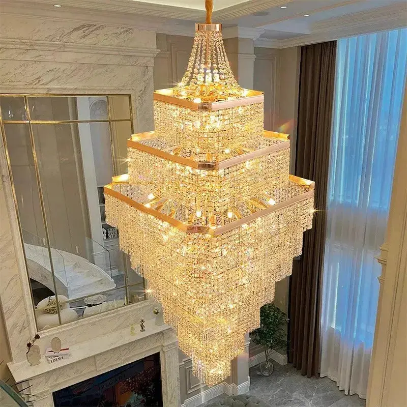 Rose Gold Stair Chandelier Luxury Chandelier - Image 3