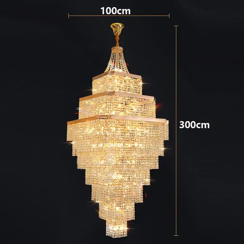 Rose Gold Stair Chandelier Luxury Chandelier - Image 9