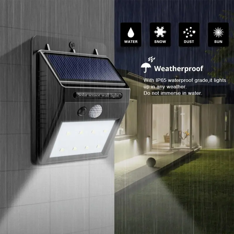 Solar Led Light Outdoor Lamp PIR Motion Sensor - Image 6