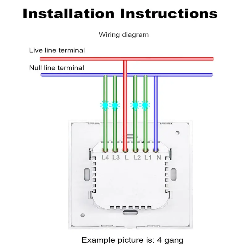 Square Buttons WiFi Touch Switch - Image 6